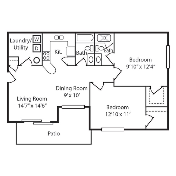 2Bedroom Apartments in Walton, KY Walton Ridge Apartments